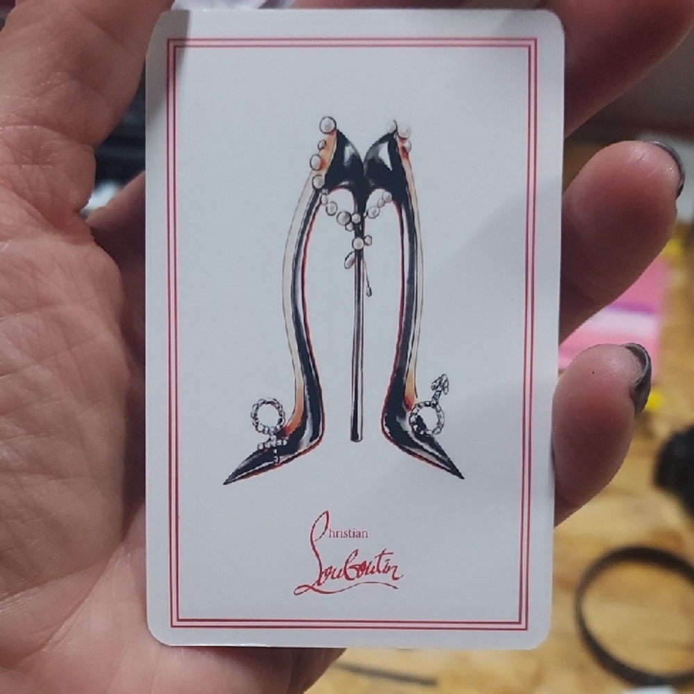 Christian Louboutin King of hearts Playing Card